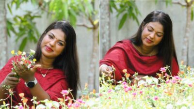 Parvati success story of portulaca flower farming in kerala