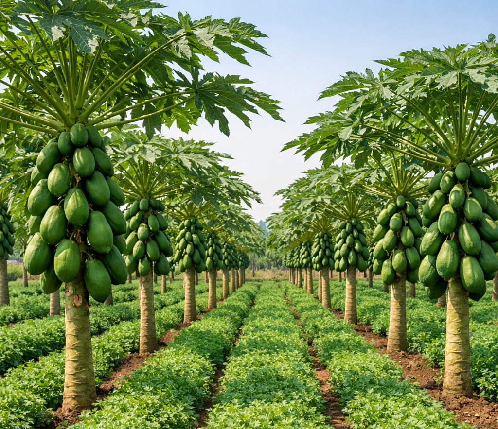 पपीता और धनिया की मिश्रित खेती कैसे करें: कम लागत में अधिक मुनाफा देने वाली तकनीक