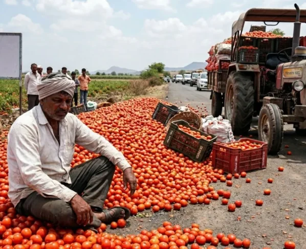 4 Rupye Prati KG Tamatar
