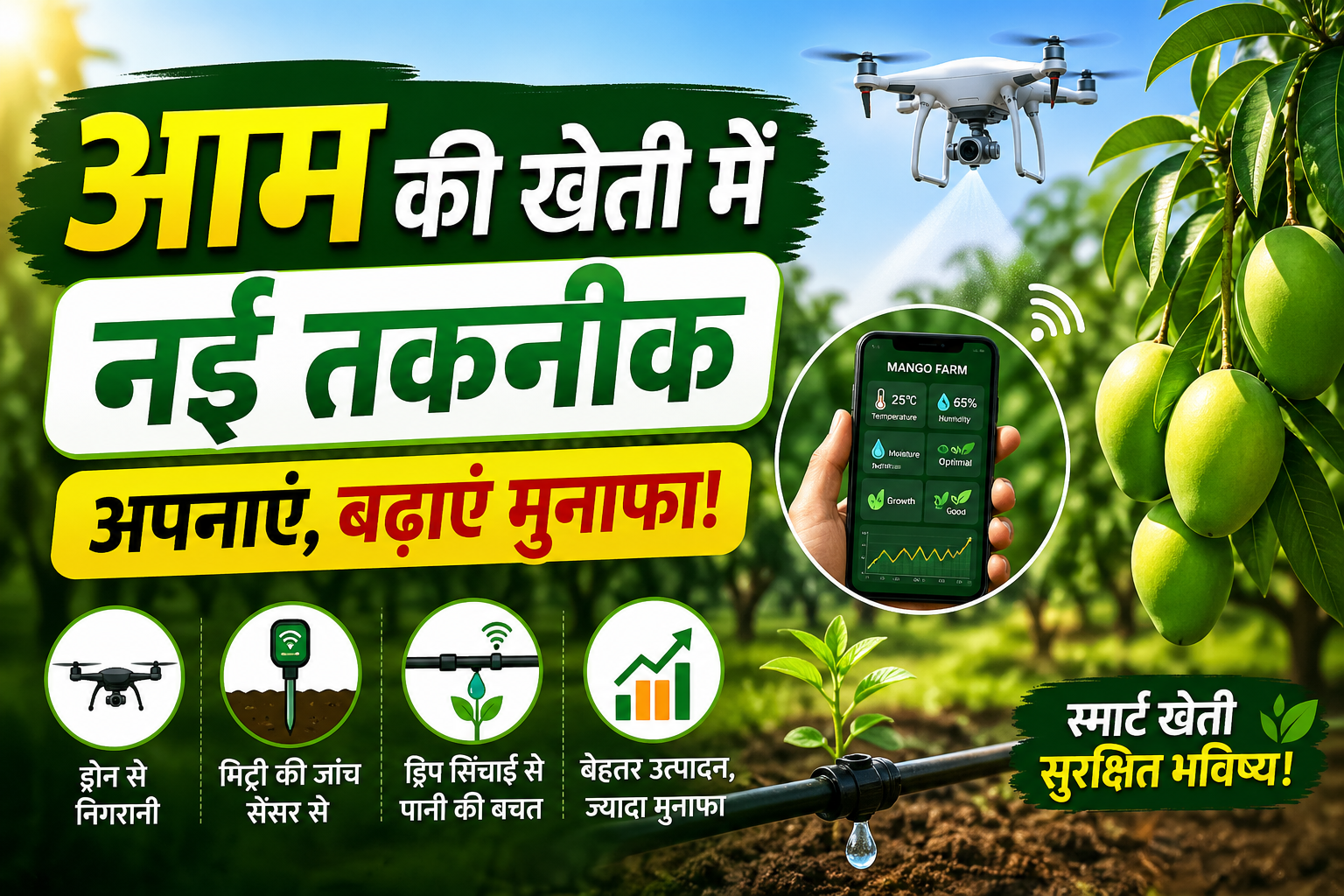 Aam Ki Kheti Me Nayi Taknik Ki Entry आम की खेती में नई तकनीक की एंट्री, अब आसान होगी पेड़ों की छंटाई और बढ़ेगा उत्पादन