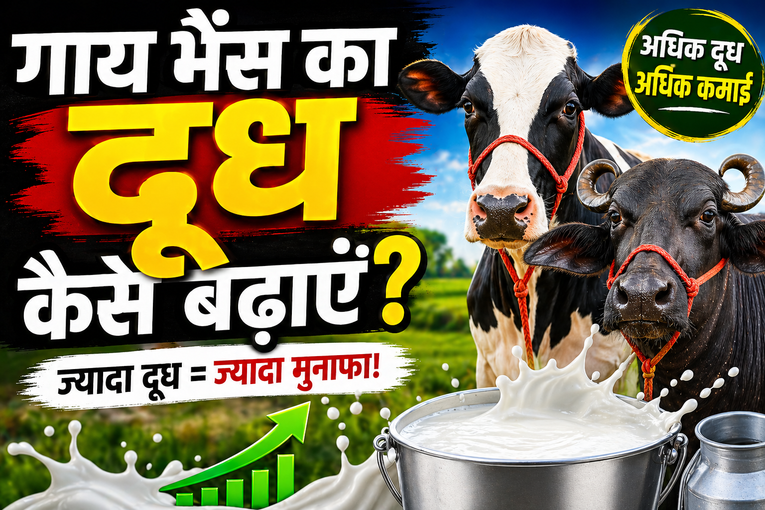 गाय-भैंस का दूध बढ़ाएं नेचुरल तरीके से, डेयरी बिजनेस में पाएं ज्यादा मुनाफा