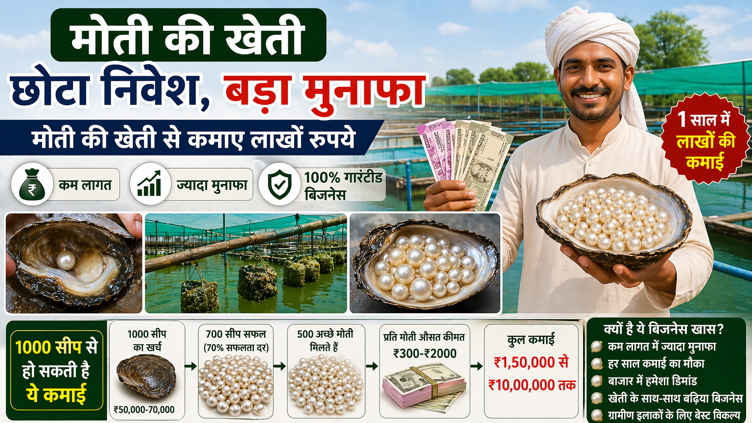 मोती की खेती कैसे करे Moti Ki Kheti Kese Kare