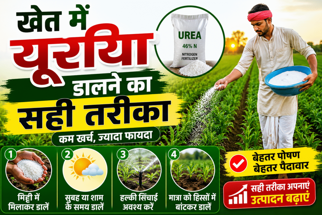 Khet Me Urea Dalne Ka Shi Tarika Kya hai