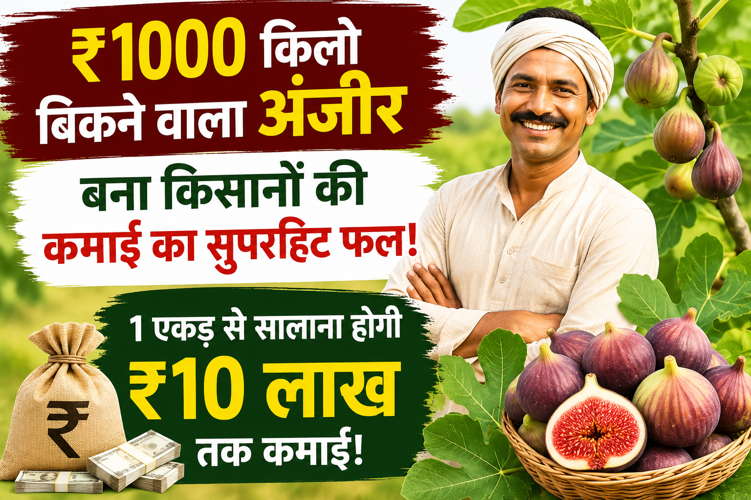 ₹1000 किलो बिकने वाला अंजीर बना किसानों की कमाई का सुपरहिट फल! कम लागत में किसानों को बना सकती है लखपति