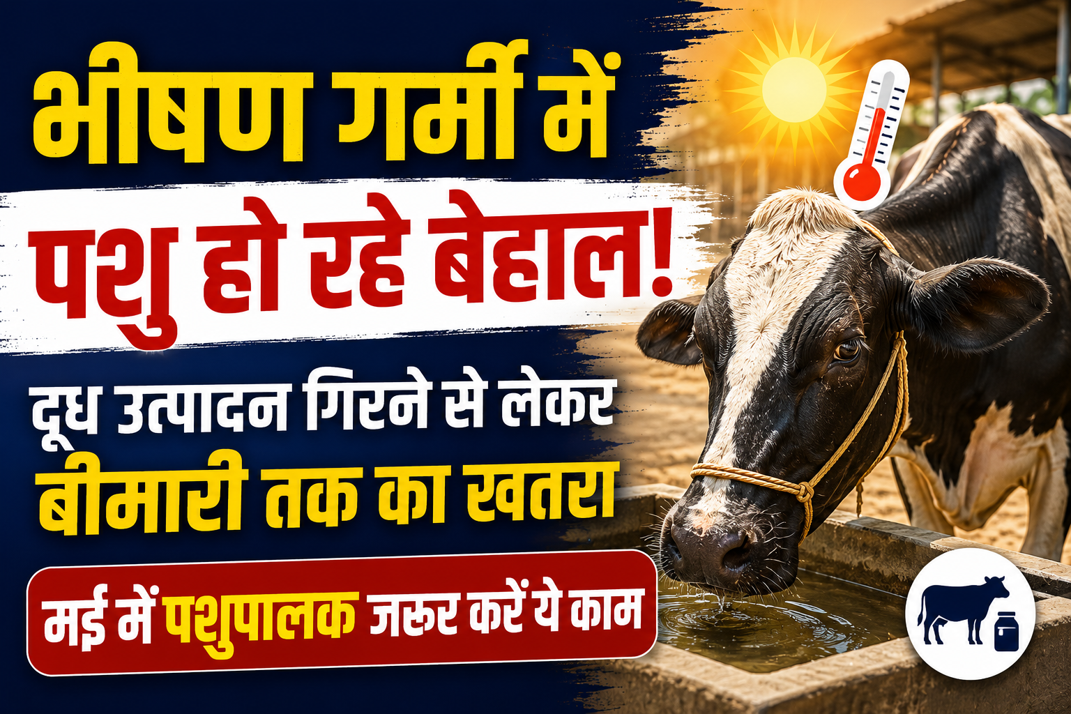 Animal Care Tips in Summer : भीषण गर्मी में पशुओं को कैसे रखें स्वस्थ? दूध कम होने से बचाने के लिए अपनाएं ये आसान उपाय