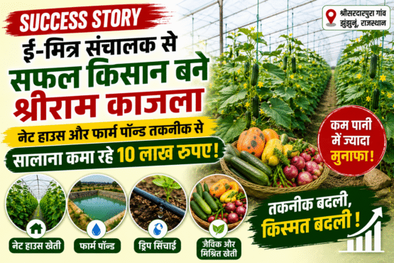 Shriram Kajla Farmer Success Story Net House Farming