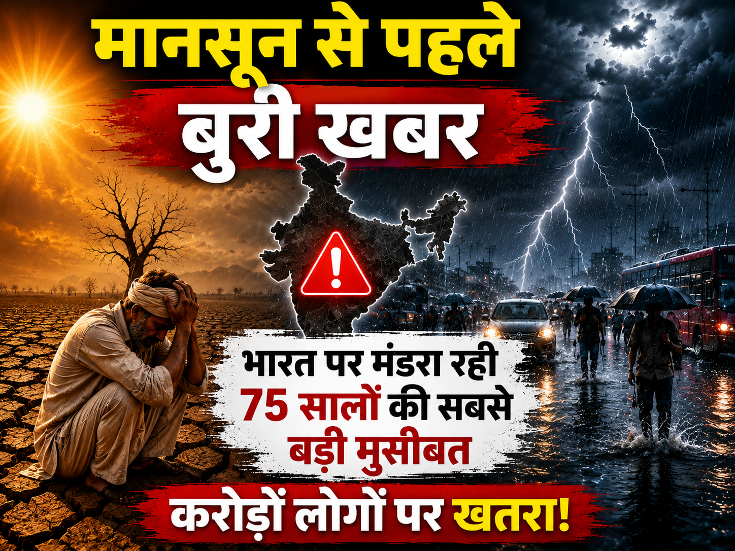 मानसून से पहले बुरी खबर, भारत पर मंडरा रही 75 सालों की सबसे बड़ी मुसीबत, करोड़ों लोगों पर खतरा Super El Nino Effects on India 2026