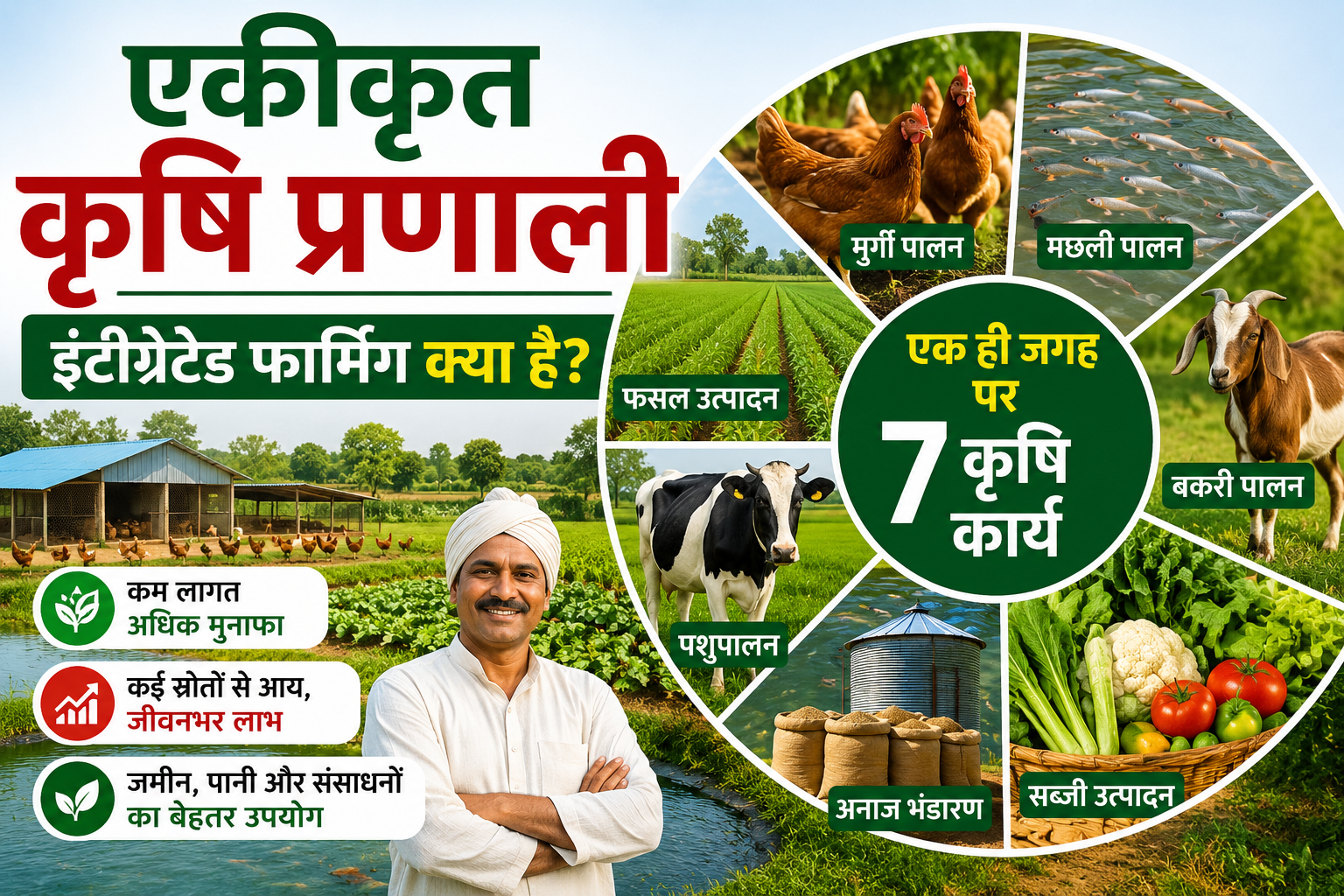  एकीकृत कृषि प्रणाली इंटीग्रेटेड फार्मिग क्या है Integrated Farming Kya Hai