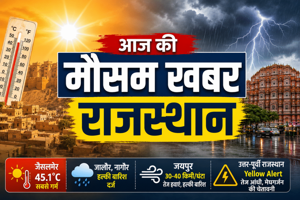 Weather Update Today Rajasthan