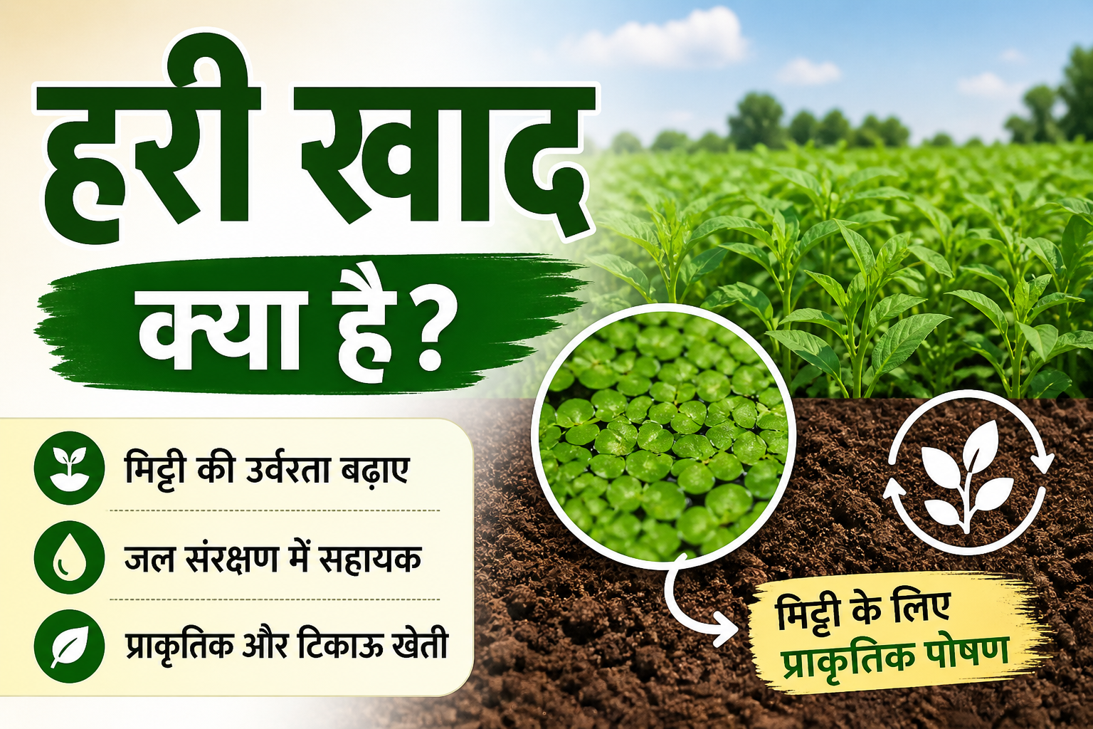 हरी खाद क्या है ? तैयार करने की विधि , लाभ Hari Khad Banane Ki Vidhi