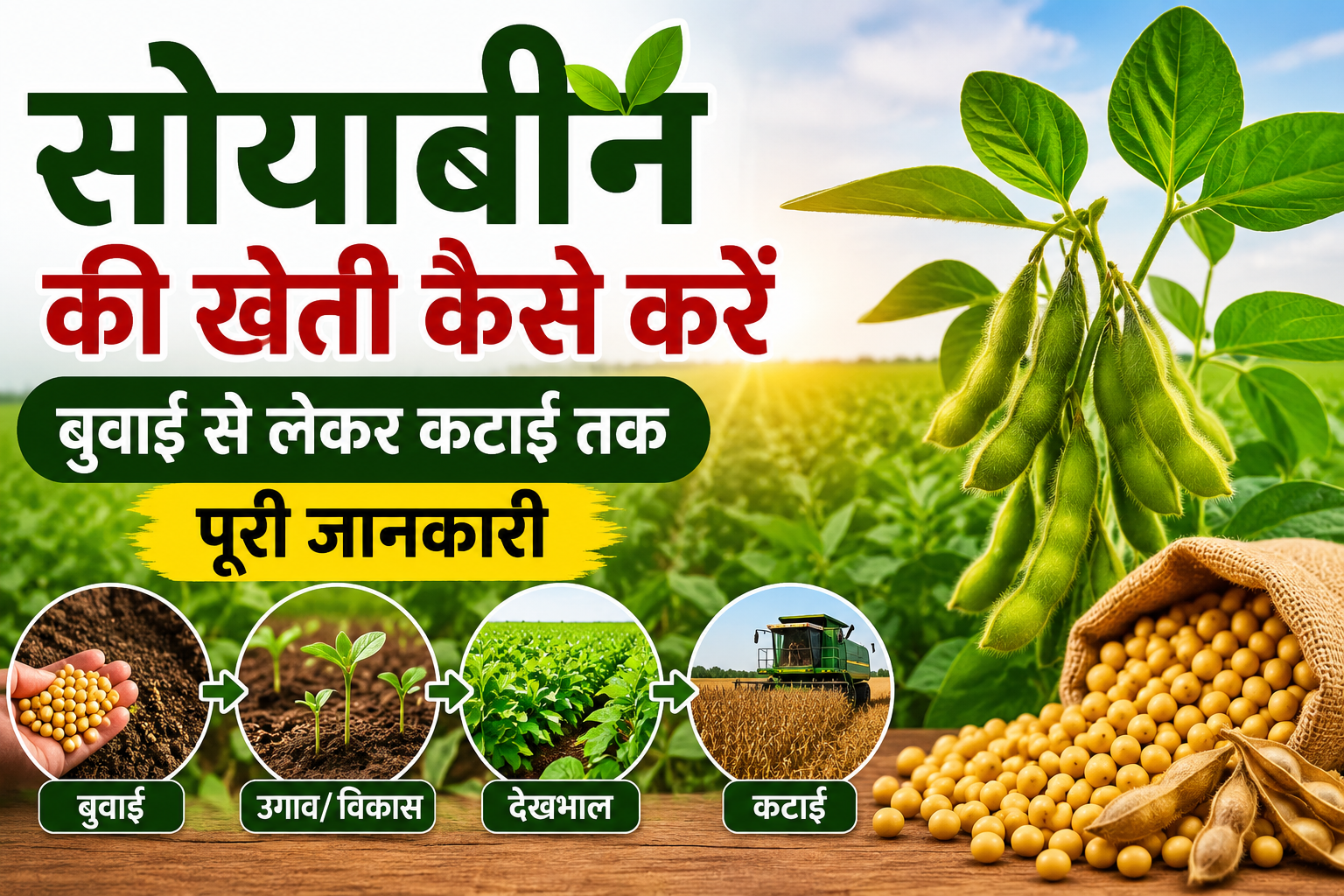 Soyabean Ki Kheti Kaise Kre : बुवाई से लेकर कटाई तक पूरी जानकारी
