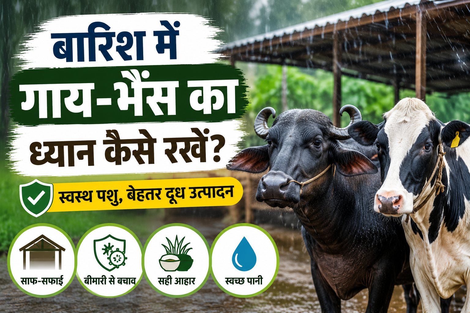 Monsoon Alert: बारिश के मौसम में पशुओं में बढ़ रहा सर्रा बीमारी का खतरा, जानें लक्षण, बचाव और उपचार Barish Me Gaay Bhains Ka Dhyan Kaise Rakhen