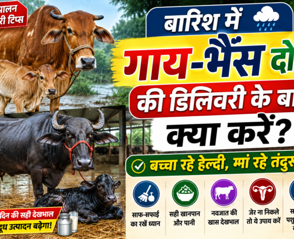 Barish Me Gaay Bhains Ki Delivery Ke Baad Kya Kare