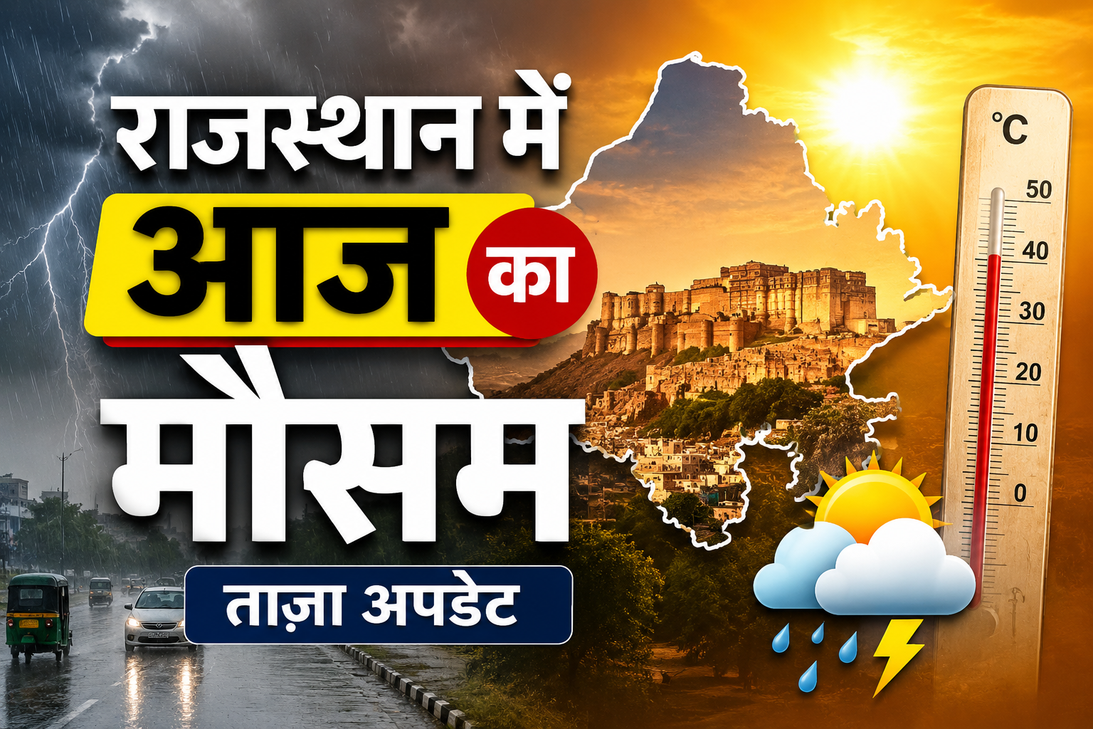Rajasthan Weather Update Today  राजस्थान में आज का मौसम