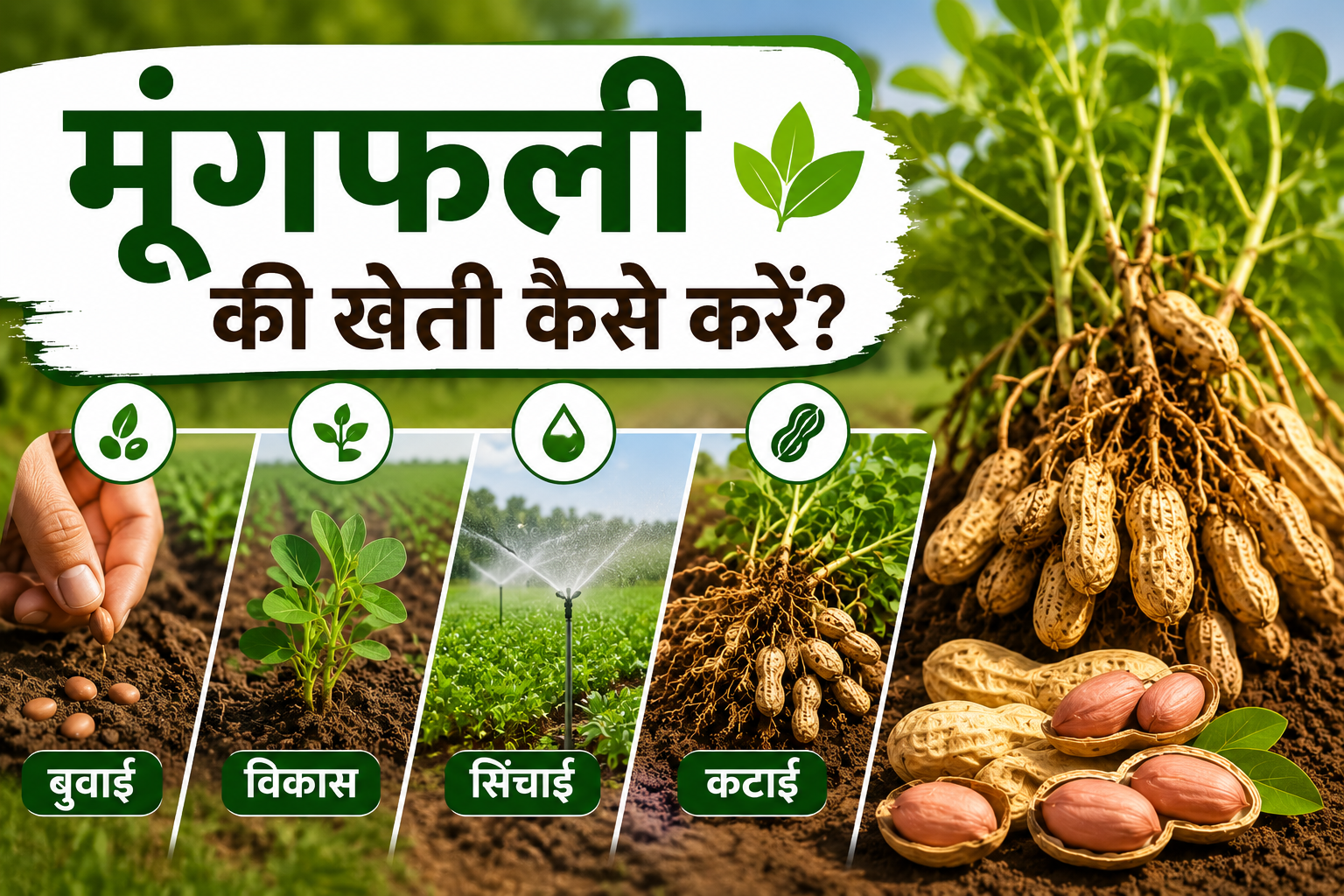 Groundnut Farming in India: मूंगफली की खेती से होगी बंपर कमाई! जानें बुवाई, खाद, सिंचाई और कटाई की पूरी प्रक्रिया