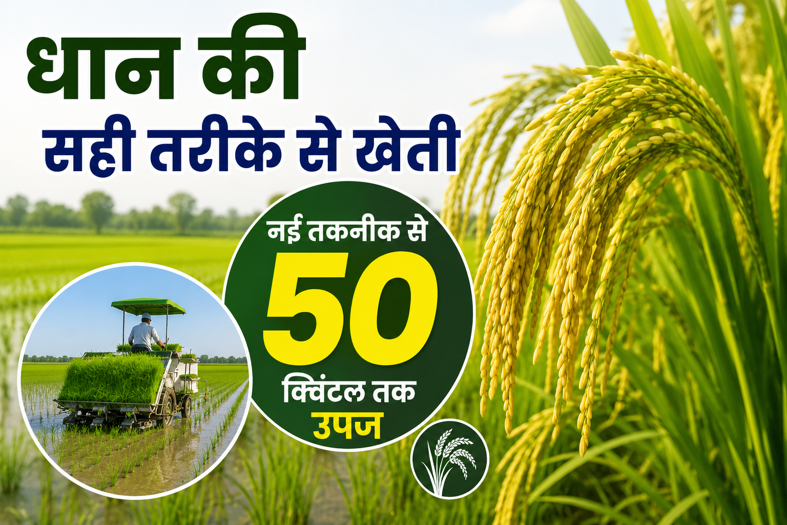 Paddy Farming Technology:धान की सही तरीके से खेती | नई तकनीक से 50 क्विंटल तक उपज