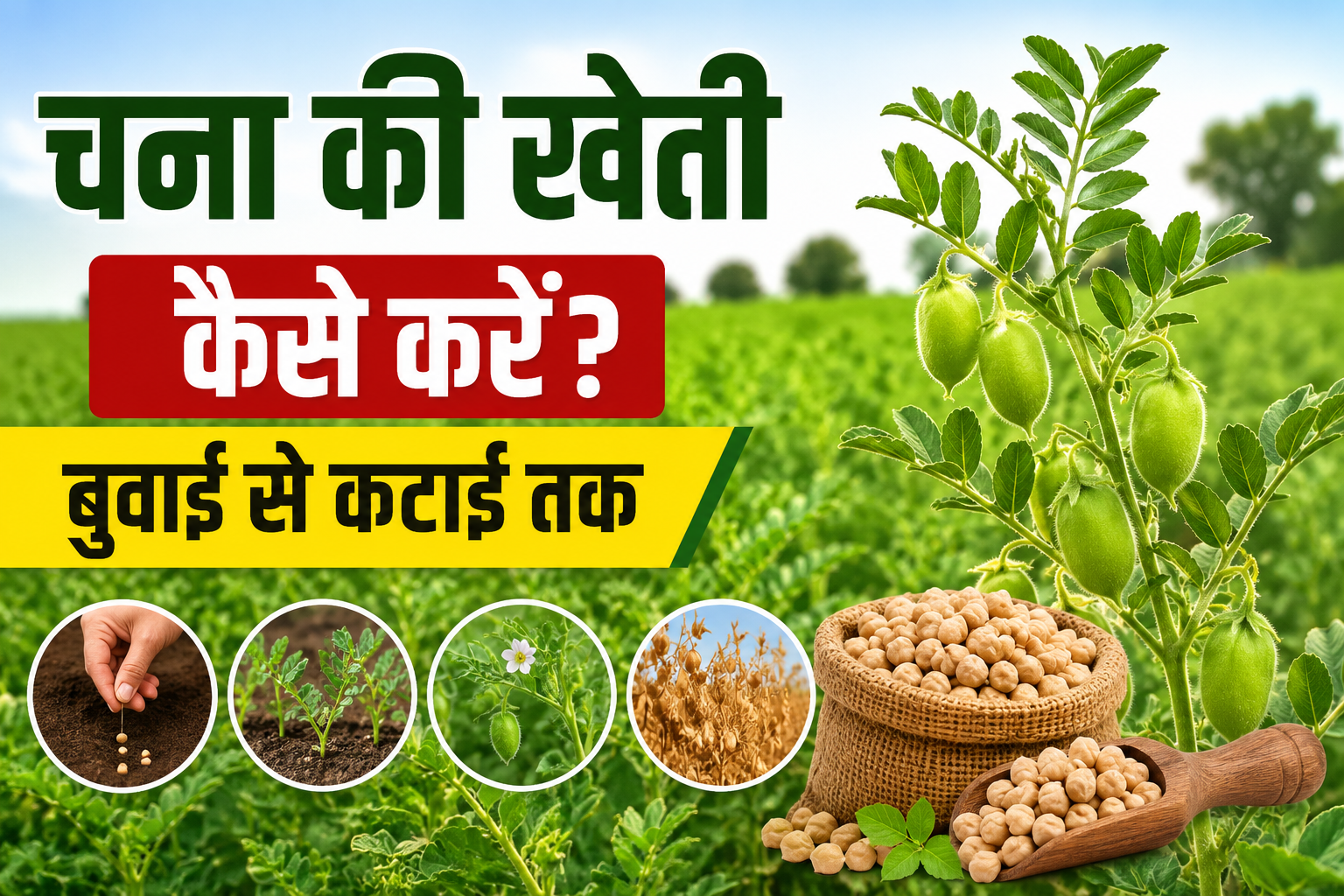 Chana Ki Kheti: चना की खेती कैसे करें? बुवाई से कटाई तक