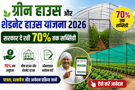 Green House And Shade Net House Subsidy Scheme Rajasthan 2026