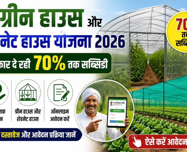 Green House And Shade Net House Subsidy Scheme Rajasthan 2026