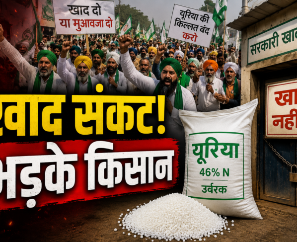 Khad Sankat Par Kisan Andolan News