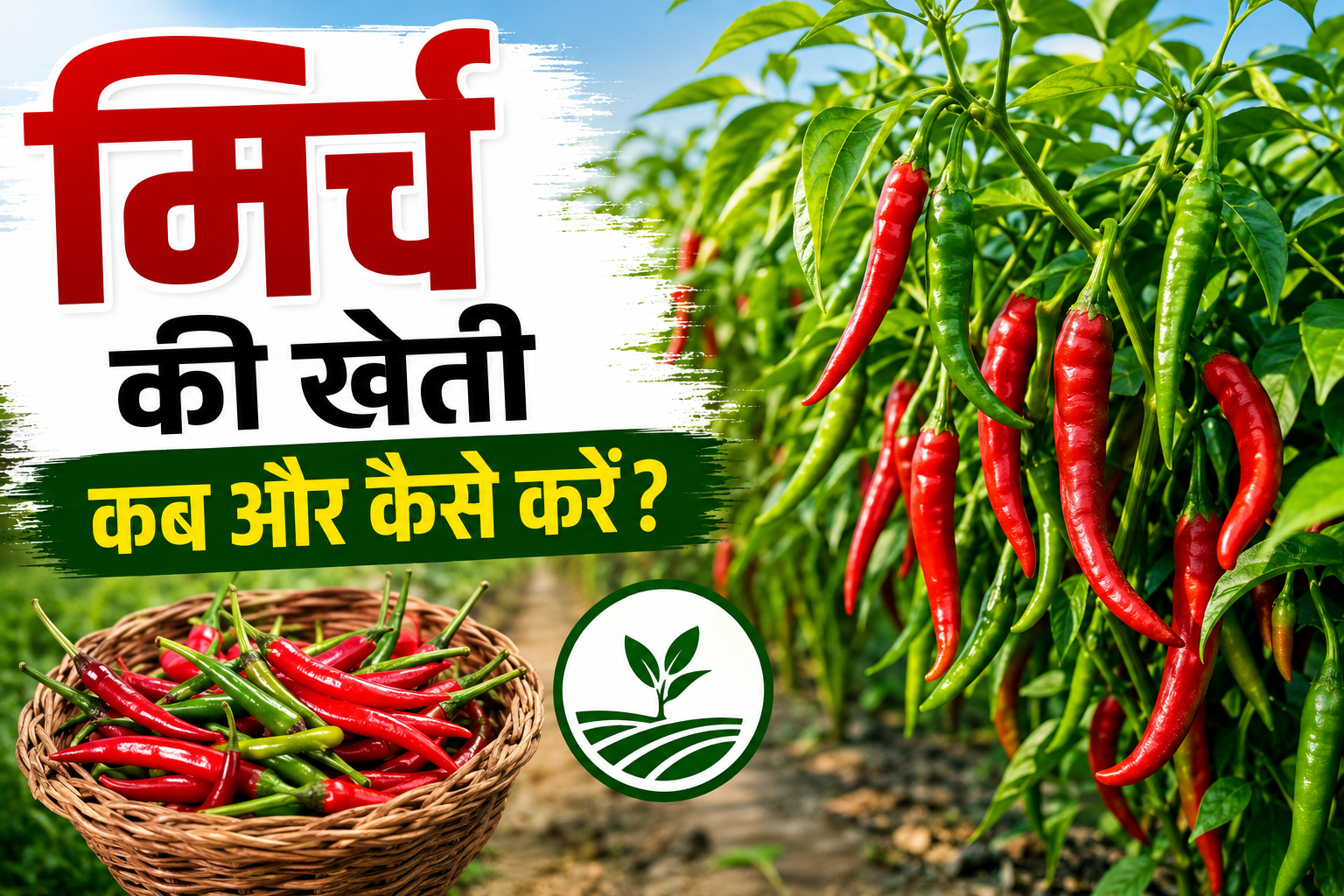मिर्च की खेती कब और कैसे करें? उन्नत किस्में, खाद, सिंचाई, रोग नियंत्रण और अधिक उत्पादन की पूरी जानकारी Mirch Ki Kheti Kaise Kare