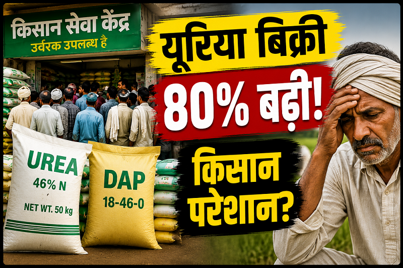 अचानक बढ़ी खाद की मांग, यूरिया बिक्री 80% उछली; क्या किसी संकट से डर रहे हैं किसान? Urea Fertilizer Demand Increase 2026