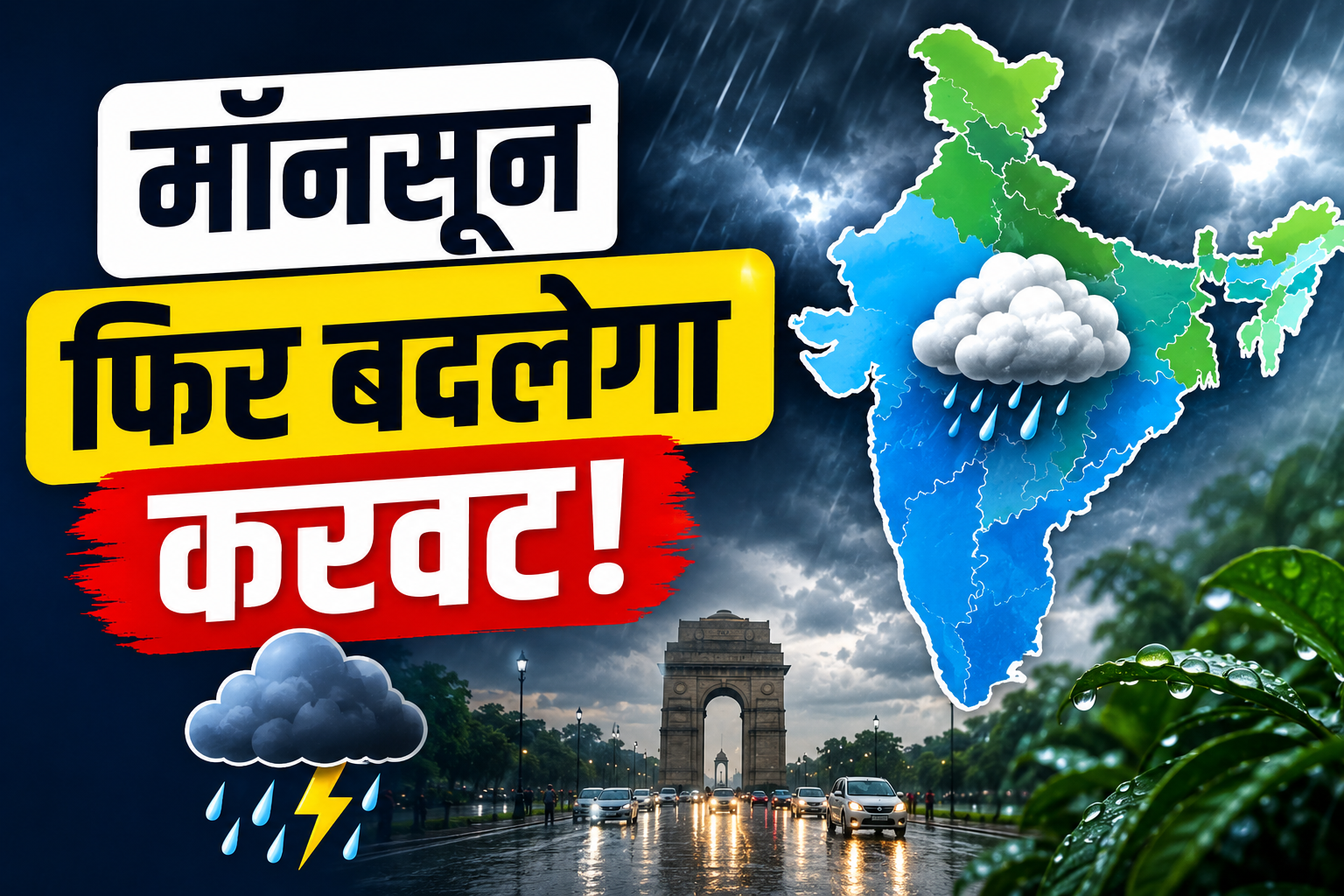 Monsoon Update Today: दिल्ली-UP समेत कई राज्यों में बारिश की वापसी, IMD ने जारी किया भारी बारिश का अलर्ट