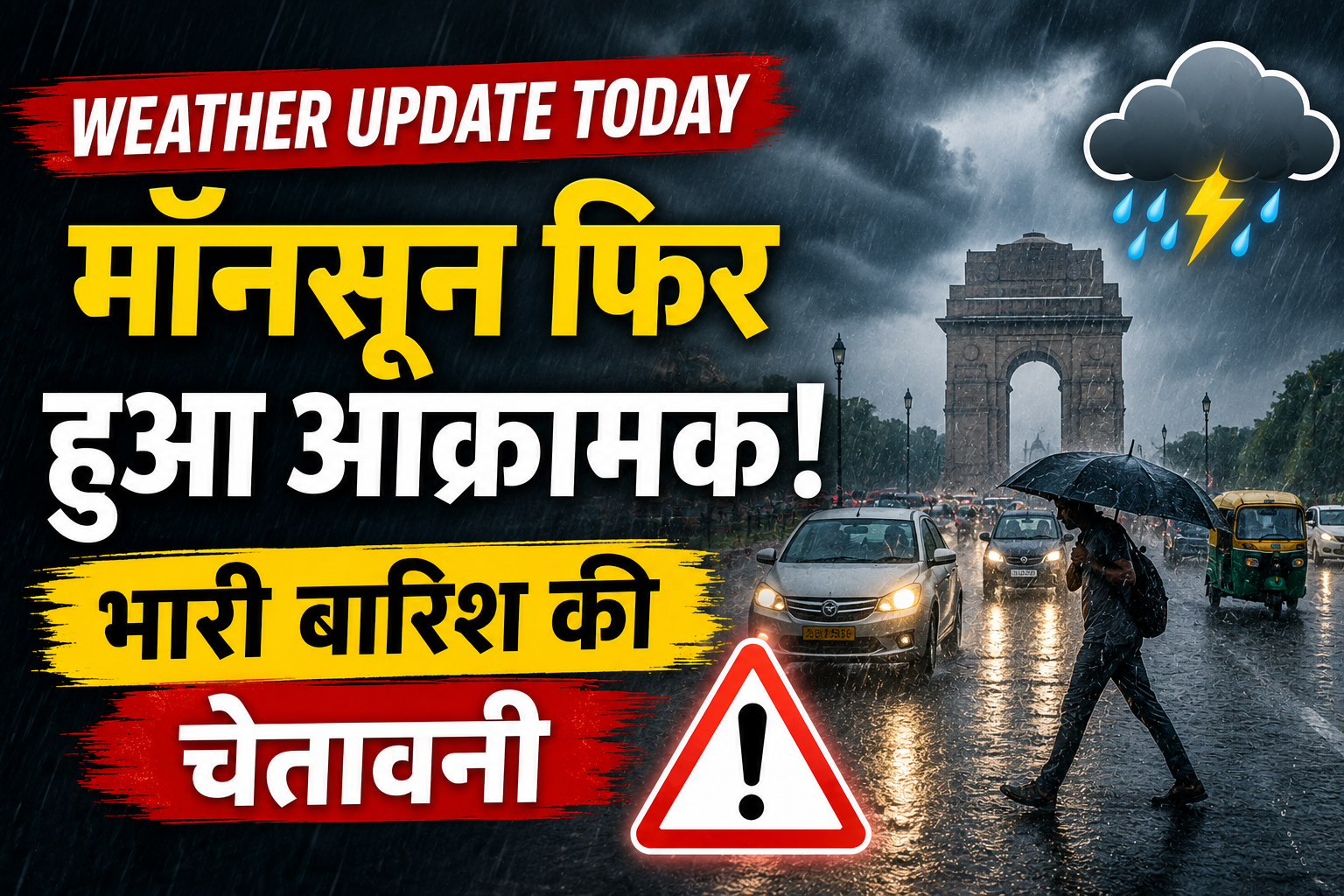 Weather Update Today: मॉनसून फिर हुआ आक्रामक, कई राज्यों में भारी बारिश का अलर्ट, IMD ने जारी की चेतावनी