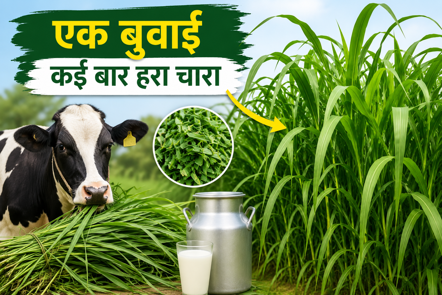कम लागत में बढ़ाएं दूध उत्पादन! Sudan Grass Farming से एक बुवाई में कई बार मिलेगा पौष्टिक हरा चारा