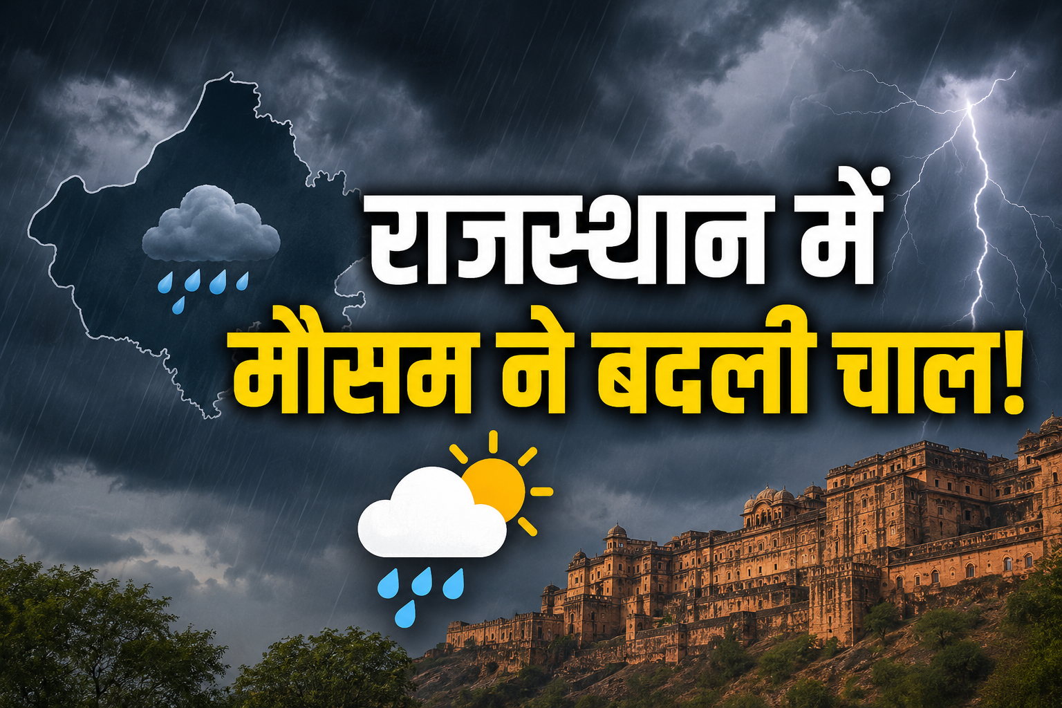 Rajasthan Weather Update: राजस्थान में मौसम ने बदली चाल, जानिए किन जिलों में होगी बारिश और कब फिर सक्रिय होगा मानसून