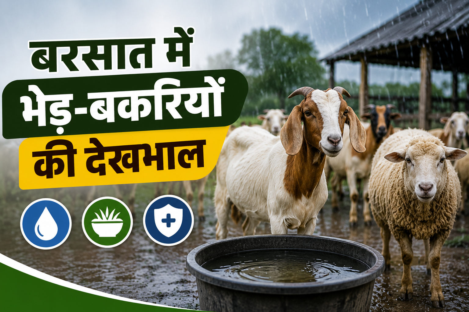बरसात में भेड़-बकरियों की ग्रोथ क्यों हो जाती है कम? जानें Barish Me Bhed Bakri Ki Dekhbhal Ke Tarike