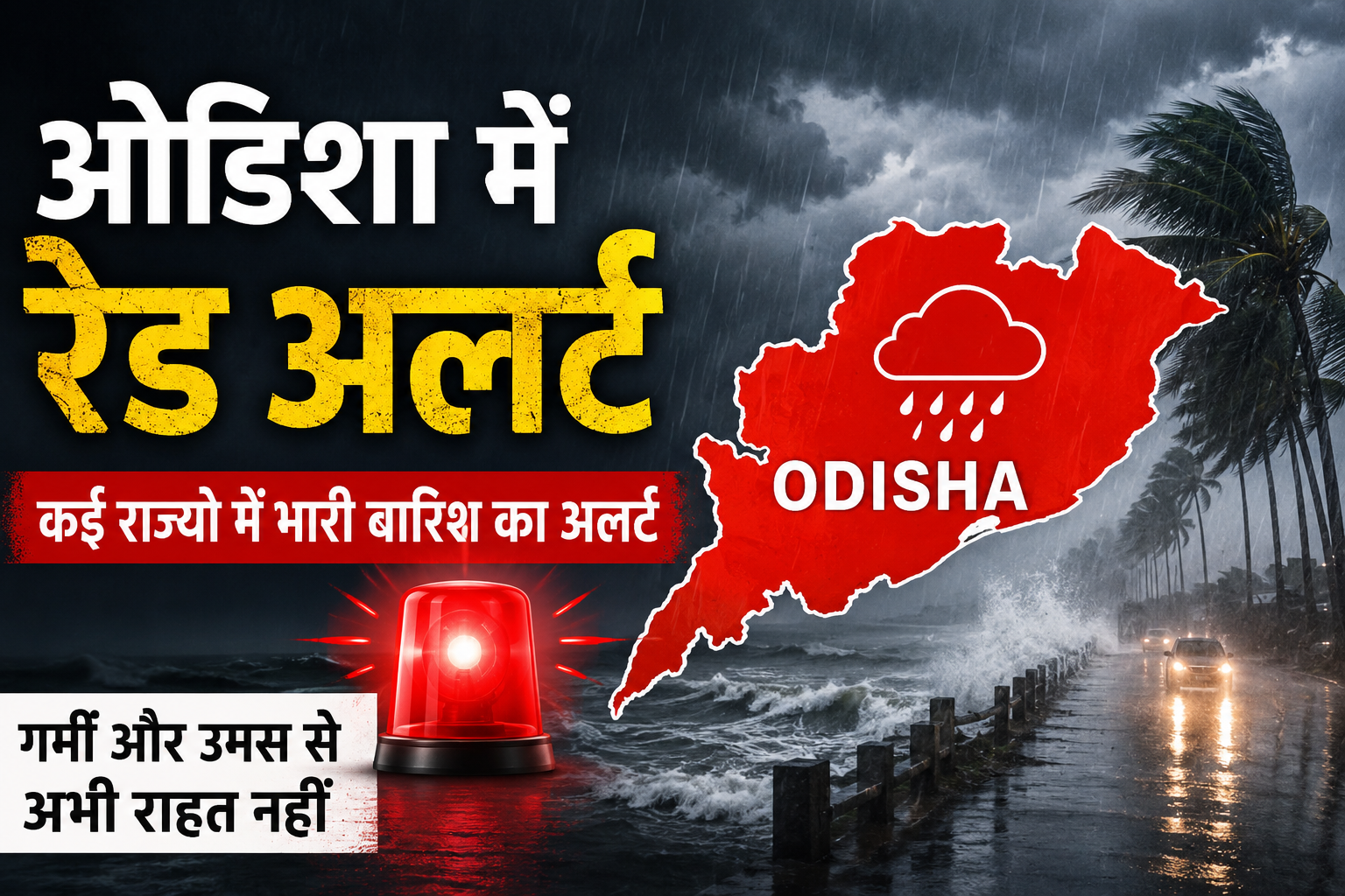 Odisha Weather Red Alert: ओडिशा में रेड अलर्ट, कई राज्यों में भारी बारिश का अलर्ट, गर्मी और उमस से अभी राहत नहीं