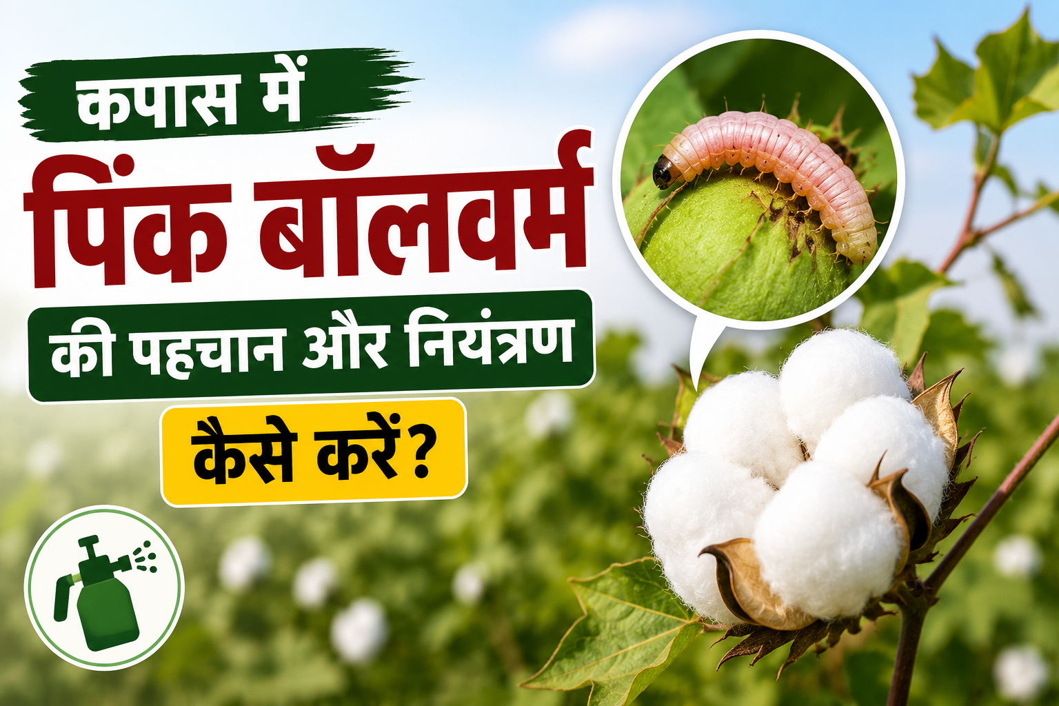 हरियाणा में किसानों के लिए कृषि विभाग की नई सलाह  Kapas Me Pink Bollworm Ki Pehchan Aur Niyantran Kaise Kare?