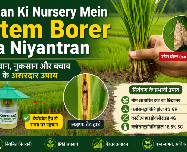 Dhan Ki Nursery Mein Stem Borer Ka Niyantran