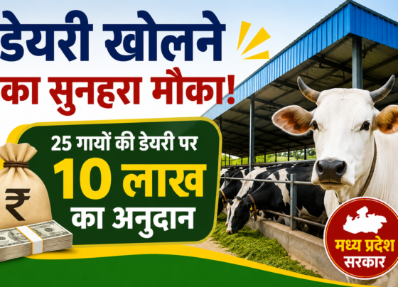 Madhya Pradesh Dairy Yojana 2026 Me 10 Lakh Anudan Kaise Milega
