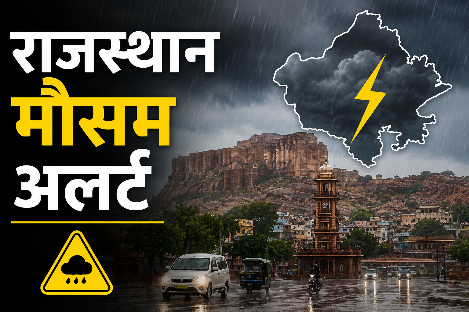 Rajasthan Weather Today: राजस्थान में अगले 2-3 दिन भारी बारिश का अलर्ट, जोधपुर समेत कई जिलों में मानसून हुआ सक्रिय