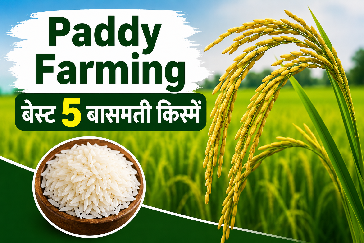 Paddy Farming: पछेती धान की खेती के लिए बेस्ट हैं बासमती की ये 5 किस्में, मिलेगी बंपर पैदावार