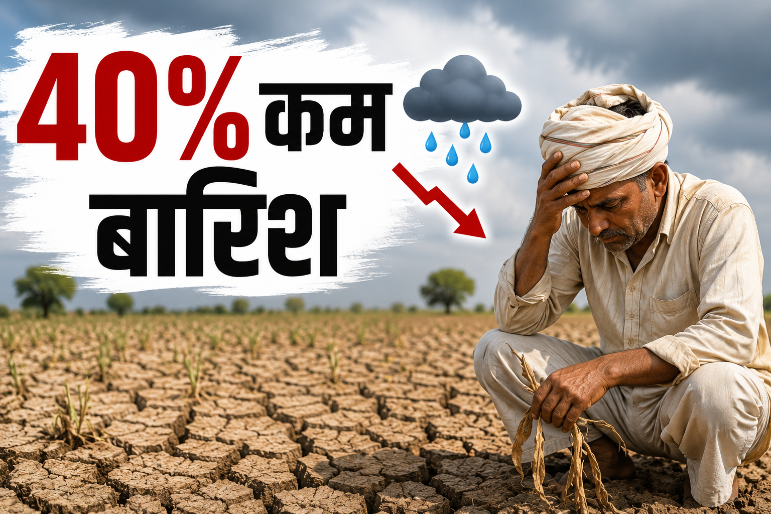 खरीफ फसलों पर मंडराया संकट, केंद्र से मांगी आर्थिक मदद Telangana Me 40 Percent Kam Barish Ka Asar