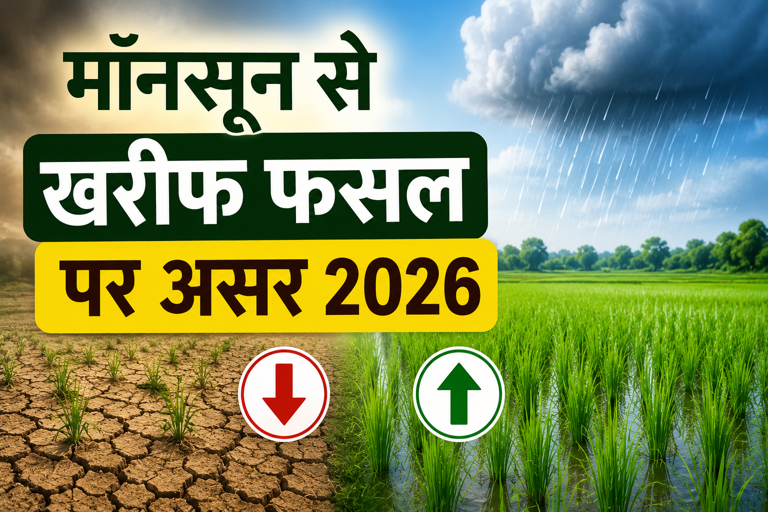 जुलाई की बारिश से संभली खेती, किसानों के लिए बढ़ी उम्मीद Monsoon Se Kharif Fasal Par Asar 2026