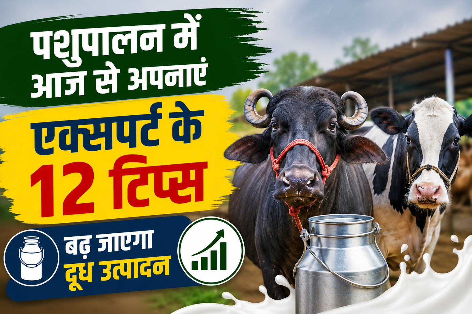मॉनसून में एक्सपर्ट के 12 आसान उपाय, बढ़ेगा दूध उत्पाद Pashupalan Mein Doodh Utpadan Badhane Ke Tips