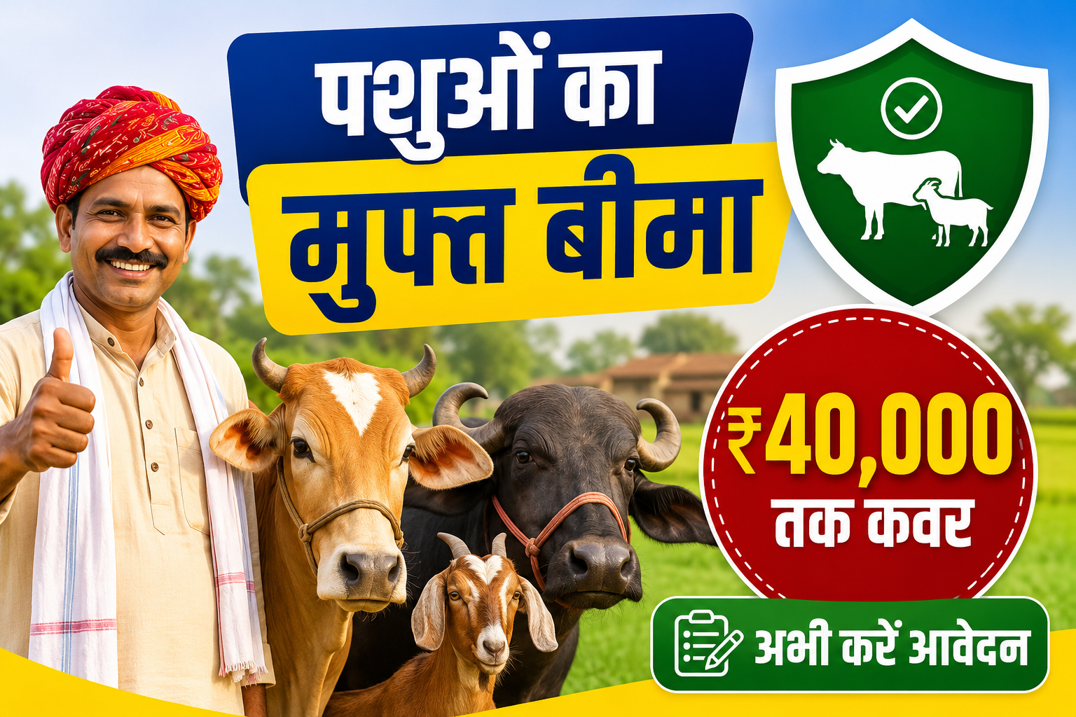 राजस्थान में मुफ्त पशु बीमा योजना की पूरी जानकारी Mukhyamantri Mangla Pashu Bima Yojana Apply Online Kaise Kare?