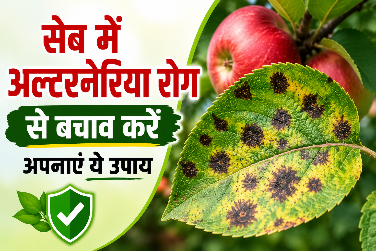 सेब की फसल को बचाने के लिए अपनाएं ये उपाय Seb Me Alternaria Rog Se Bachav Kaise Kare?