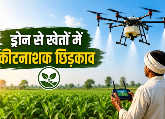 Drone Se Kheton Me Keetnashak Chhidkaav Ki Vidhi