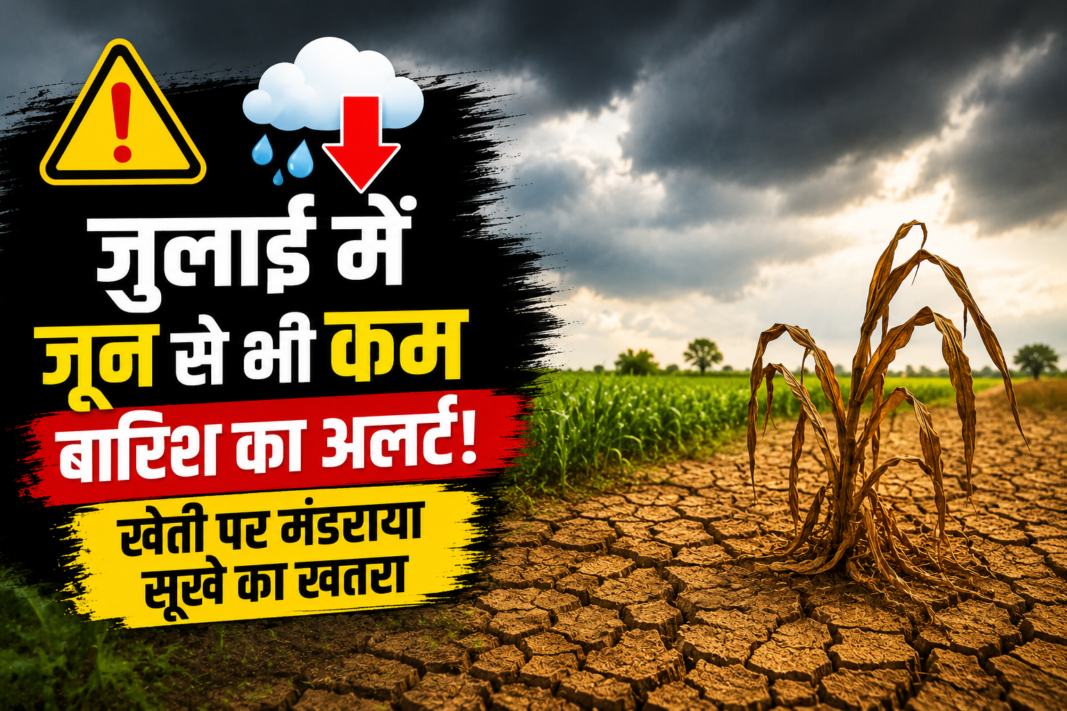 Monsoon Rainfall Alert July: जुलाई में जून से भी कम बारिश का अलर्ट! खेती पर मंडराया सूखे का खतरा