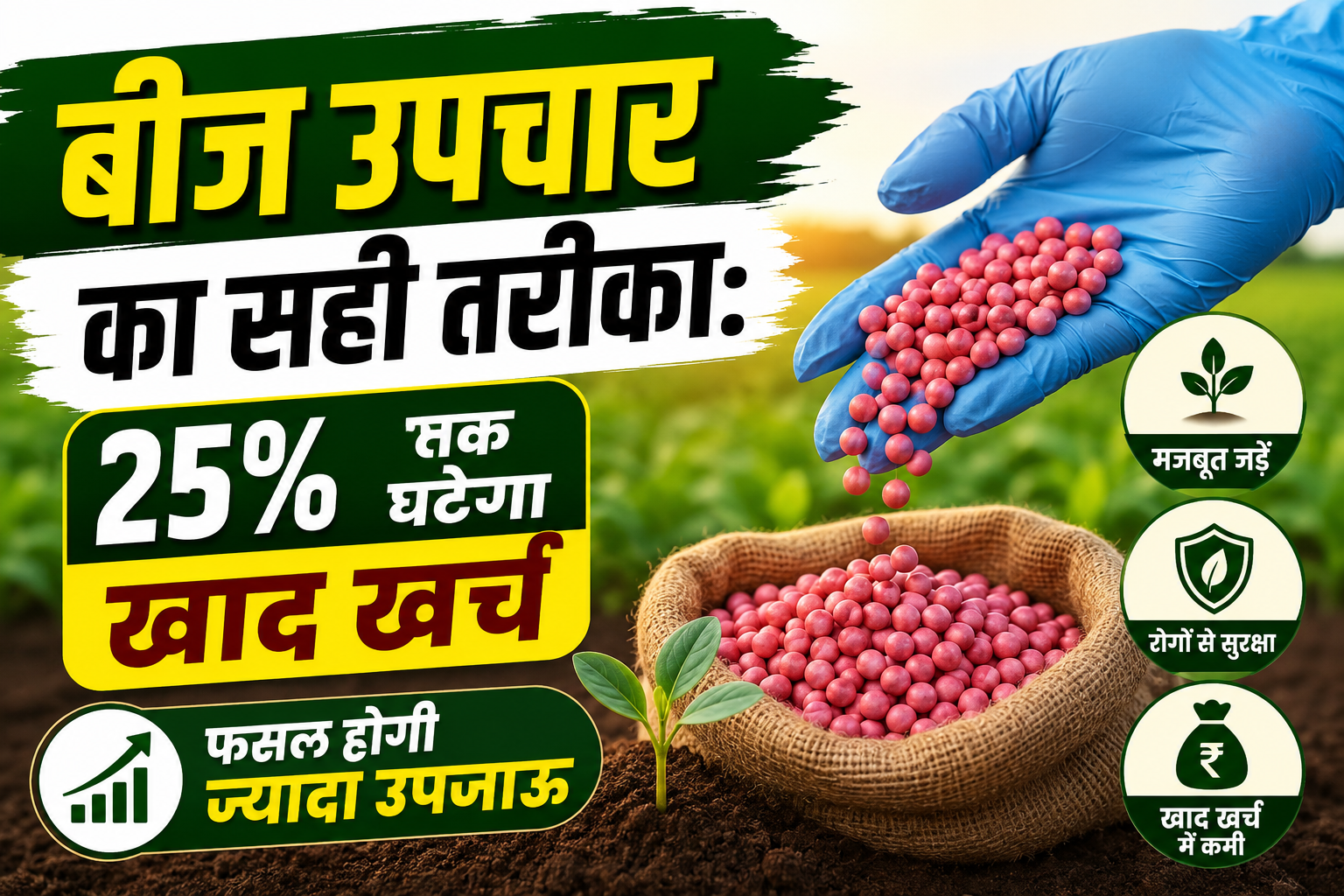बीज उपचार का सही तरीका: 25% तक घटेगा खाद खर्च, फसल होगी ज्यादा उपजाऊ How to Do Seed Treatment Before Sowing