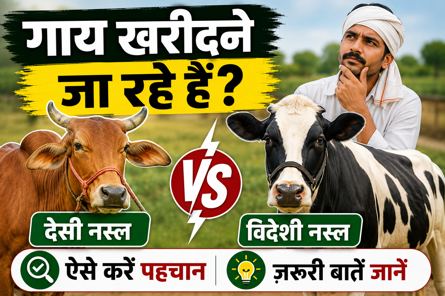 गाय खरीदने जा रहे हैं? ऐसे करें देसी और विदेशी नस्ल की पहचान, वरना खा जाएंगे धोखा Desi Aur Foreign Cow Breeds Ki Pehchan Kaise Kare