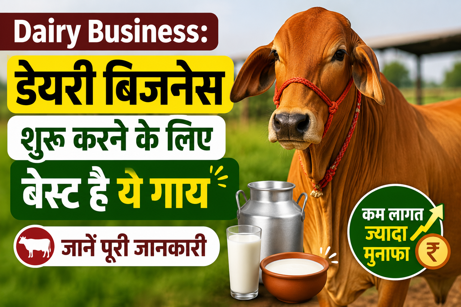 Dairy Business: कम लागत में ज्यादा मुनाफा, डेयरी बिजनेस शुरू करने के लिए बेस्ट है ये गाय, जानें पूरी जानकारी Sahiwal Cow for Dairy Business