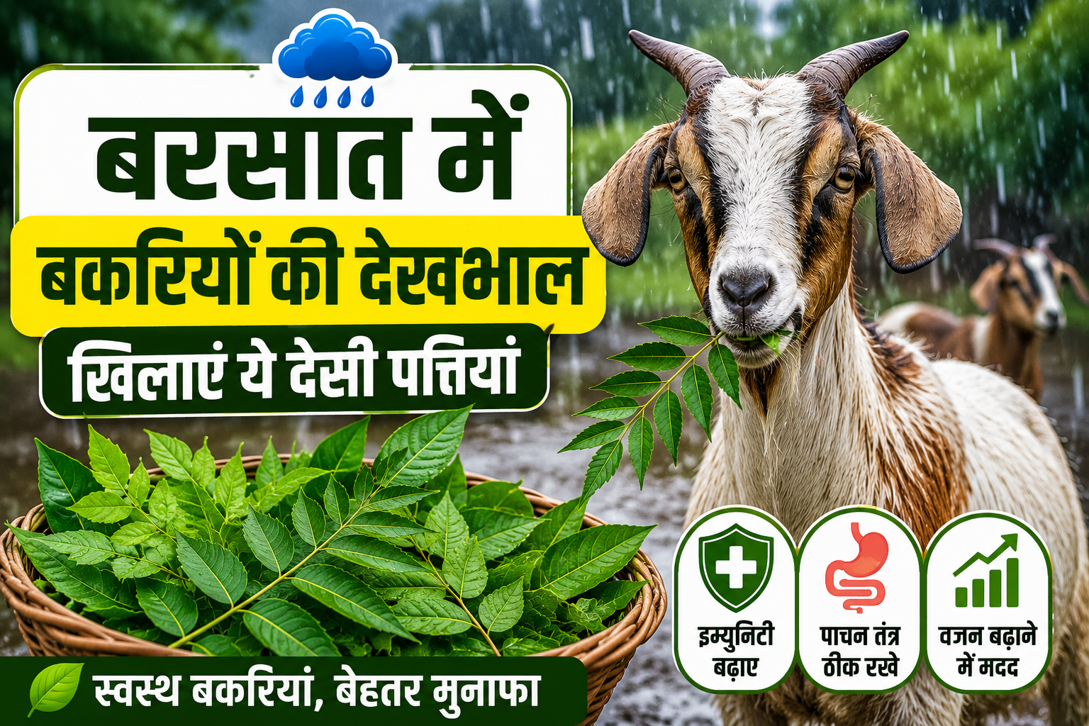 Goat Care Tips In Rainy Season: बारिश में बार-बार बीमार पड़ रही हैं बकरियां? खिलाएं ये देसी पत्तियां