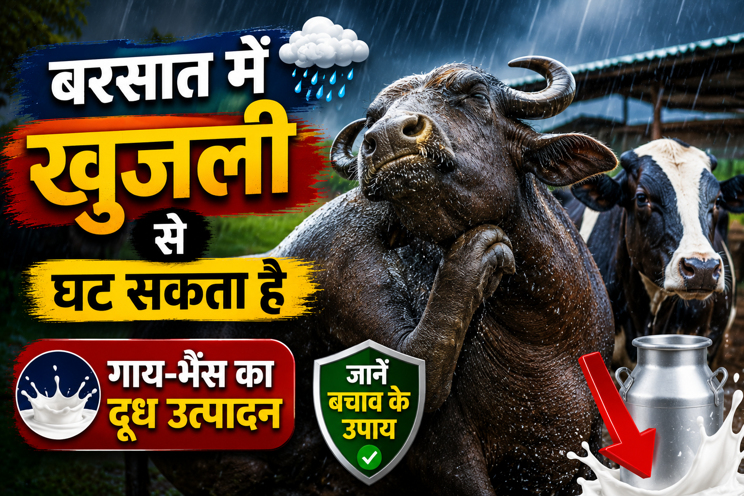 बरसात में खुजली से घट सकता है गाय-भैंस का दूध उत्पादन, जानें बचाव के आसान उपाय Livestock Itching During Rainy Season