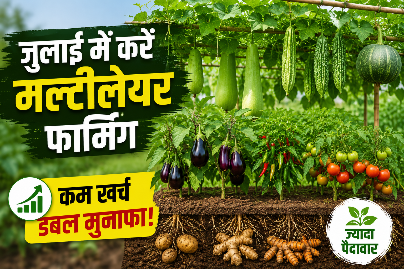 जुलाई में लगाएं ये सब्जियां, कम खर्च में होगा डबल मुनाफा, एक्सपर्ट से जानें मल्टीलेयर फार्मिंग के सीक्रेट्स Multi Layer Farming